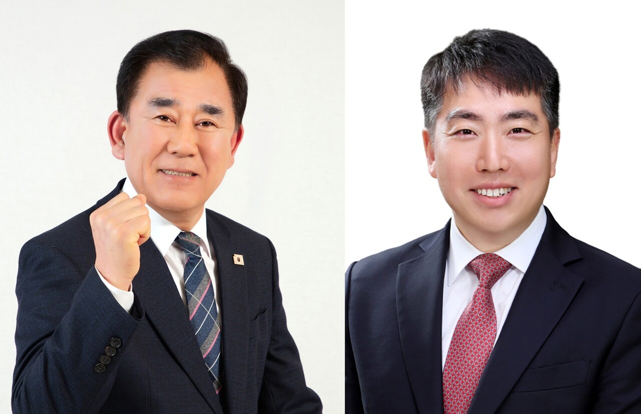     (동부권)   민주당   백승기 후보                                                      국민의힘   윤 성 환   후보