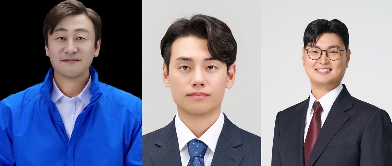 민주당   김승택 후보(가)                           민주당 양승진 후보(나)                       국민의힘   이용성 후보